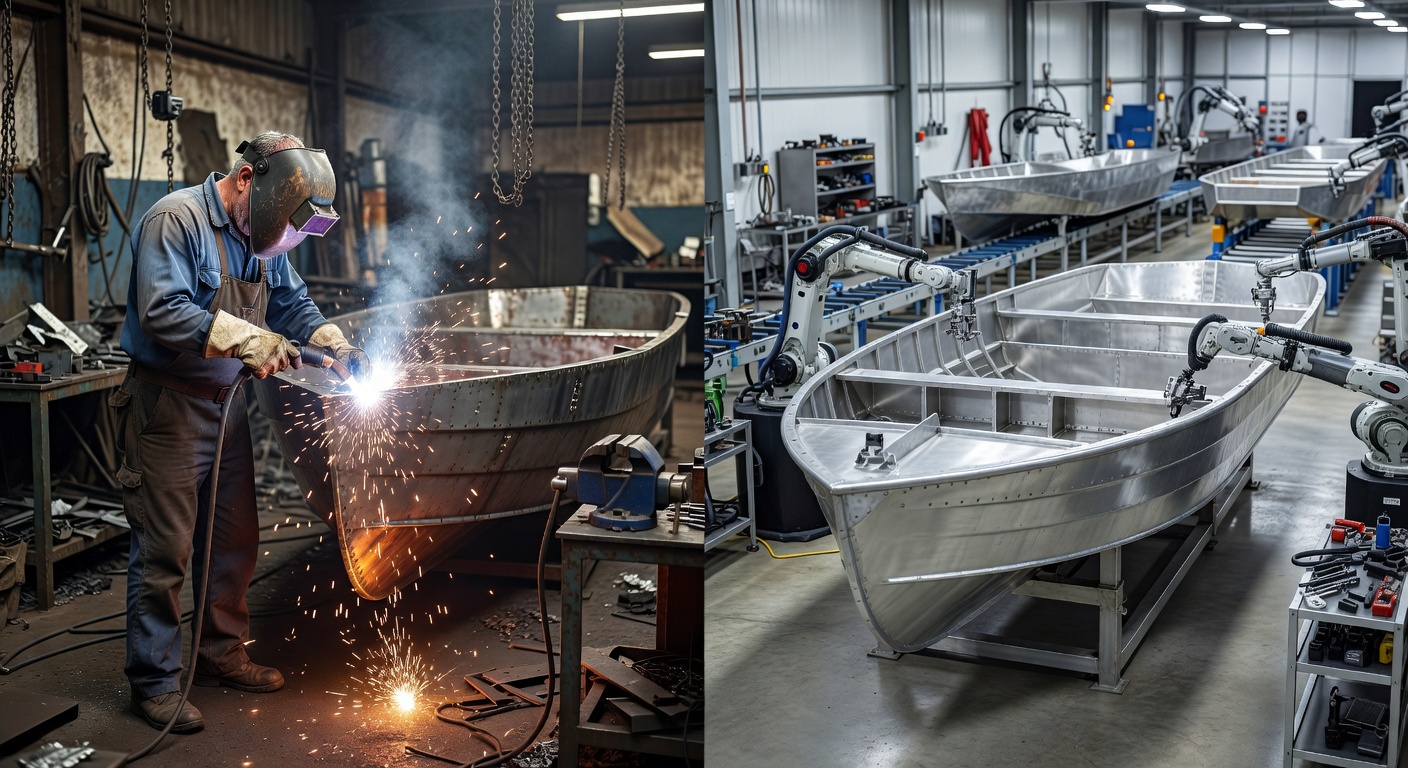 Metal working and industrial boat manufacturing